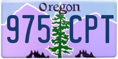 OR license plate 975CPT