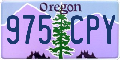 OR license plate 975CPY