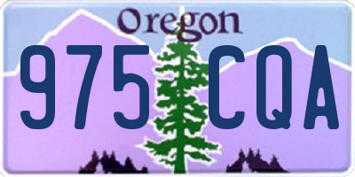 OR license plate 975CQA