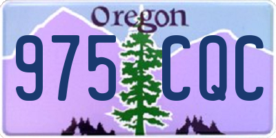 OR license plate 975CQC