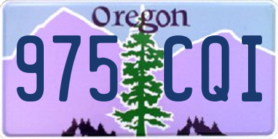 OR license plate 975CQI