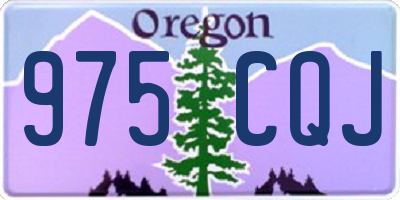 OR license plate 975CQJ