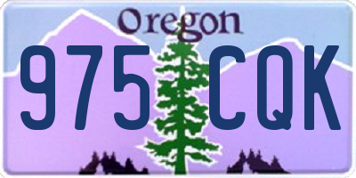 OR license plate 975CQK