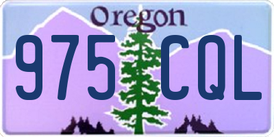 OR license plate 975CQL