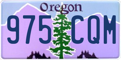 OR license plate 975CQM