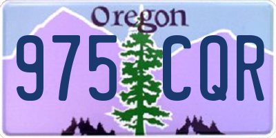 OR license plate 975CQR
