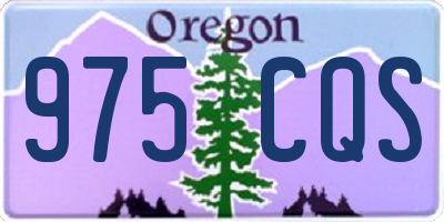 OR license plate 975CQS