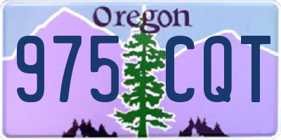 OR license plate 975CQT