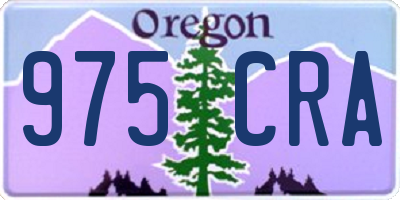 OR license plate 975CRA