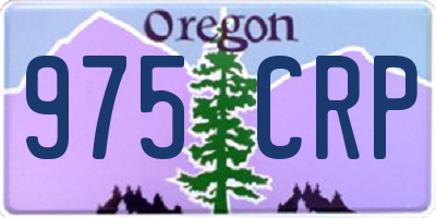 OR license plate 975CRP