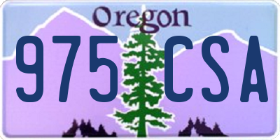OR license plate 975CSA