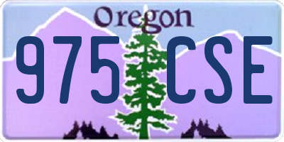 OR license plate 975CSE