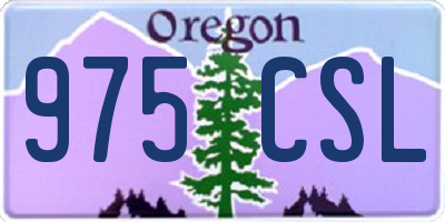 OR license plate 975CSL