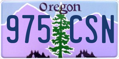 OR license plate 975CSN