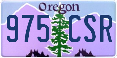 OR license plate 975CSR