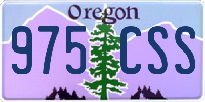 OR license plate 975CSS