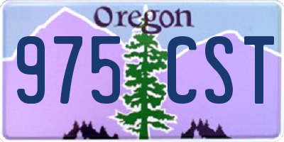 OR license plate 975CST