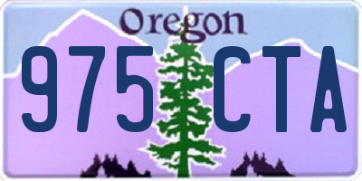 OR license plate 975CTA