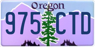 OR license plate 975CTD