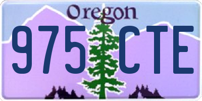 OR license plate 975CTE