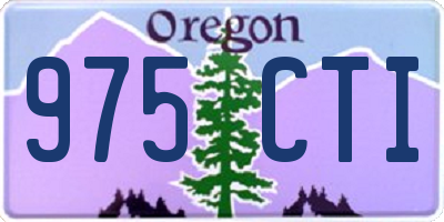 OR license plate 975CTI