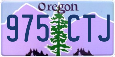 OR license plate 975CTJ