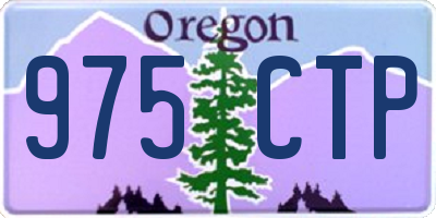 OR license plate 975CTP