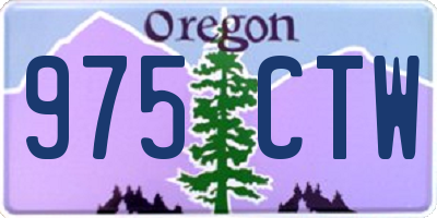 OR license plate 975CTW