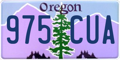 OR license plate 975CUA