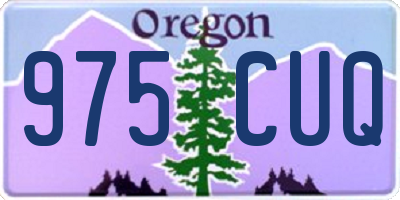 OR license plate 975CUQ