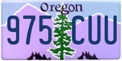 OR license plate 975CUU