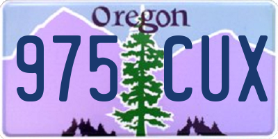 OR license plate 975CUX