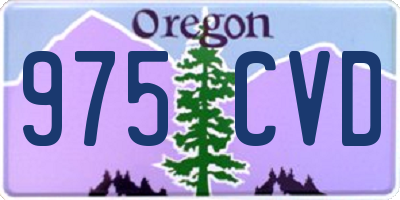 OR license plate 975CVD