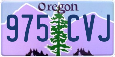 OR license plate 975CVJ