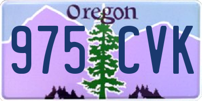 OR license plate 975CVK