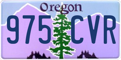 OR license plate 975CVR