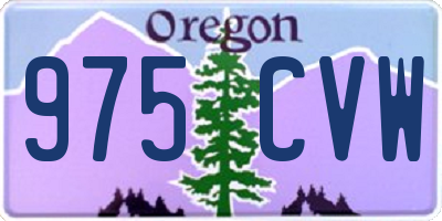 OR license plate 975CVW