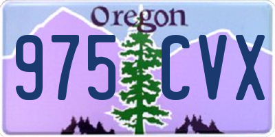 OR license plate 975CVX