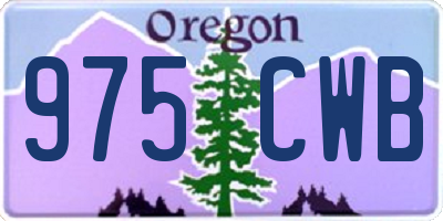 OR license plate 975CWB