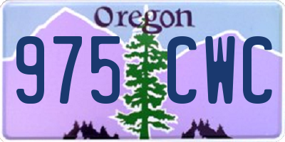 OR license plate 975CWC