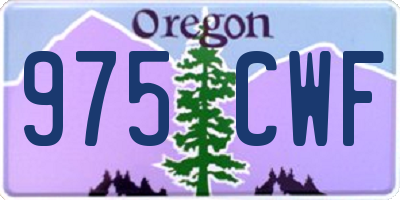 OR license plate 975CWF