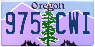OR license plate 975CWI