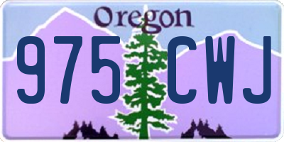 OR license plate 975CWJ