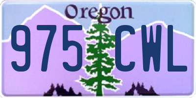 OR license plate 975CWL