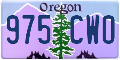 OR license plate 975CWO
