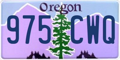 OR license plate 975CWQ