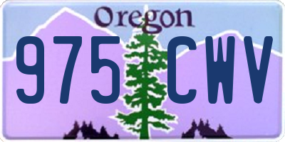 OR license plate 975CWV