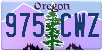 OR license plate 975CWZ