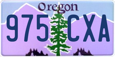 OR license plate 975CXA
