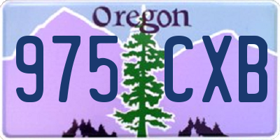OR license plate 975CXB